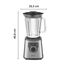 Krups KB403D Perfectmix + Hochleistungsstandmixer, 1.200W, 28.000 UpM, 2L Glasbehälter, 3 voreingestellte Programme, Powelix- Technologie, Edelstahl/Dunkelgrau