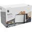 WMF Bueno Pro Langschlitz-Toaster aus Edelstahl für 4 Brotscheiben, mit Brötchenaufsatz, Aufknusper- und Auftaufunktion, 6 Bräunungsstufen – stilvoll für knusprigen Genuss im modernen Küchenambiente