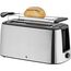 WMF Bueno Pro Langschlitz-Toaster aus Edelstahl für 4 Brotscheiben, mit Brötchenaufsatz, Aufknusper- und Auftaufunktion, 6 Bräunungsstufen – stilvoll für knusprigen Genuss im modernen Küchenambiente