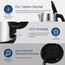 Midea Wasserkocher Edelstahl 1.7L, BPA-freier Wasserkocher, 2200W Schnellkochfunktion, Kettle mit Wasserstandsanzeige, LED-Leuchtanzeige, 360°-Basis, Trockenlaufschutz, MKE17M1ADS