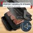Tefal OptiGrill Elite XL Kontaktgrill, automatische Garzeitanpassung, perfekte Ergebnisse, 16 Programme, digitales Display mit Garstufenanzeige, abnehmbare XL-Platten, Elektrogrill, schwarz, GC760812
