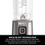 Ninja Blast Kabelloser Mini-Mixer, 530 ml, 2er-Pack, Auslaufsicherer Trinkdeckel, Wiederaufladbar, Smoothies & Proteinshakes für Unterwegs, Mixt Eis & Gefrorenes Obst, Roségold & Silber, BC151UKEUGV