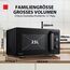 Toshiba MW2-AG23PF(BK) Mikrowelle / 3-in-1 Mikrowelle mit Grill & Kombi-Funktion/Freistehend / 23L / 900W / 1000W Grill/energiesparender ECO-Funktion/Drehteller mit Positionsspeicher/Schwarz