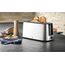 WMF Bueno Pro Langschlitz-Toaster aus Edelstahl für 4 Brotscheiben, mit Brötchenaufsatz, Aufknusper- und Auftaufunktion, 6 Bräunungsstufen – stilvoll für knusprigen Genuss im modernen Küchenambiente