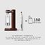 Aarke Carbonator 3 Wassersprudler, Edelstahl-Gehäuse, Sprudelwasserbereiter, inkl. BPA-freier PET-Flasche, kompatibel mit 60 L / 425 g C02 Zylindern, Farbe: Burgundy