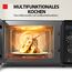 Toshiba MW2-AG23PF(BK) Mikrowelle / 3-in-1 Mikrowelle mit Grill & Kombi-Funktion/Freistehend / 23L / 900W / 1000W Grill/energiesparender ECO-Funktion/Drehteller mit Positionsspeicher/Schwarz