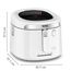 Tefal Filtra Vision Fritteuse, 1-kg-Fassungsvermögen, extragroßes Sichtfenster, modernes Design, einklappbarer Griff, herausnehmbare Teile, Timer, Temperatursteuerung, Weiß, FF2541E0