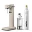 Aarke Carbonator 3, Premium Wassersprudler, Sand Finish + Aarke 60L CO2-Zylinder, 100% erneuerbares CO2