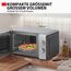 Toshiba MW2-MG20PE(SL) Mikrowellenherd 700 W mit knuspriger Grill- & Kombigarfunktion, 5 Leistungsstufen, 1000 W Grillleistung, Silber
