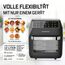 GOURMETmaxx Heißluftfritteuse 12 L Airfryer | Fritteuse mit 9 Funktionen, Touchdisplay, Dreh- & Schaschlikspießen | 10 Programme inkl. Pizza | Minibackofen 1700 W – nahezu ohne Öl