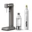 Aarke Carbonator 3, Premium Wassersprudler, Mattgrau Finish + Aarke 60L CO2-Zylinder, 100% erneuerbares CO2