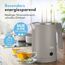 LEBENLANG Edelstahl Reisewasserkocher Klein - 500ml & BPA-Frei I 600W Mini Wasserkocher Klein Khaki für Reisen 0 5 0,5 l I Energiesparend & Energieeffizienz I Kleiner Camping Wasserkocher Reise