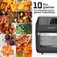 GOURMETmaxx Heißluftfritteuse 12 L Airfryer | Fritteuse mit 9 Funktionen, Touchdisplay, Dreh- & Schaschlikspießen | 10 Programme inkl. Pizza | Minibackofen 1700 W – nahezu ohne Öl