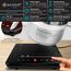 KESSER® Induktionskochplatte Induktionskochfeld 1 Platte 2100W Tragbares 28cm Kochplatte + 3x Mikrofasertuch + 1x Rezeptbuch, 9 Heizstufen, 8-Stunden-Timer, Touch-Steuerung, Booster-Funktion 220-240V