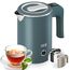 LEBENLANG Reise Wasserkocher Edelstahl Klein 0 5 Liter & BPA-Frei - Reisewasserkocher klein 600W Energiesparend Energieeffizienz - Camping Kettle Kleiner Mini Wasserkocher Blau 0.5 0,5 l für Reisen