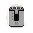 Krups KH442D Control Line Premium Toaster, Edelstahl, 2 kurze Schlitze für 2 Scheiben, Brötchenaufsatz, 6 Bräunungsgrade, 850 W, 23.6 x 32.4 x 20.2 cm, Silber/ Schwarz