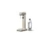 Aarke Carbonator 3, Wassersprudler aus Edelstahl im modernen Sand Finish mit 2x BPA-freier 1L PET-Flasche, Sprudelwasserbereiter für Leitungswasser, kompatibel mit 60L CO2-Zylindern