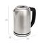 Amazon Basics Edelstahlwasserkocher mit Digitalanzeige, Strix-Controller, Warmhaltefunktion, Temperaturregelung, 1,7 l (EU-Stecker), Silber