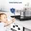 Induktionskochfeld 1 Platte, IsEasy Einzel Induktionskochplatte 2100W, 28cm kochplatte, Tragbares mit Kindersicherung, 9 Heizstufen, 8-Stunden-Timer, Max/Min-Funktion, Schwarz