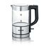 SEVERIN Mini Glas Wasserkocher 0,5 L, leistungsstark und kompakt in hochwertigem Design, elektrischer Wasserkocher mit Kalkfilter, Edelstahl/schwarz, WK 3472