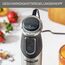 Krups Perfect Mix 8500 Stabmixer, Blender, 1000 Watt, Edelstahlfuß, 4 extra scharfe Messer, Powelix Technologie, Schneebesen, 500 ml Zerkleinerer, 800 ml Messbecher, Schwarz-Silber, HZ6568