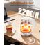 Aigostar Glas Elektrischer Wasserkocher Weiß 1,7 Liter - Schnell Kochendes Glaswasserkocher 2200W, LED-Beleuchtung, Verdicktes Borosilikatglas, BPA-frei, mit kalkfilter, Automatische Abschaltung
