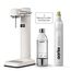 Aarke Carbonator 3, Premium Wassersprudler, Mattweiß Finish + Aarke 60L CO2-Zylinder, 100% erneuerbares CO2