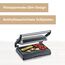 SEVERIN Kontaktgrill für Sandwiches, Steak und als Panini Grill, antihaftbeschichteter Sandwich Maker für fettfreies Grillen, 800 W, metallic grau/schwarz, KG 2394