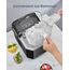 Silonn Eiswürfelmaschine mit Griff-Eiswürfelkorb – Tragbar & Selbstreinigend, Mini Ice Maker 9 Eiswürfel/6 Min. 12 KG/Tag, Eiswürfel einfach entnehmen und überall nutzen