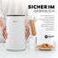 BALTER Edelstahl Wasserkocher mit Temperatureinstellung, 45°C-100°C, Doppelwand, BPA frei, leise & kabellos, Warmhaltefunktion, Teekocher mit Temperaturanzeige, 1.5L, 2200W, Weiss