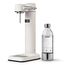 Aarke Carbonator 3, Wassersprudler aus Edelstahl im modernen Mattweiß Finish mit BPA-freier 1L PET-Flasche, Sprudelwasserbereiter für Leitungswasser, kompatibel mit 60L CO2-Zylindern