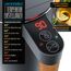 Arendo - Wasserkocher Edelstahl mit Temperatureinstellung - 45°C-100°C - 1.5 Liter - Doppelwand - BPA frei - Warmhaltefunktion - Teekocher mit Temperaturanzeige - Griff Cool Touch - Schwarz Cool Grey