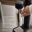 Aarke Carbonator 3, Wassersprudler aus Edelstahl im modernen Mattweiß Finish mit BPA-freier 1L PET-Flasche, Sprudelwasserbereiter für Leitungswasser, kompatibel mit 60L CO2-Zylindern