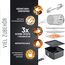 Balter Heißluftfritteuse Airfryer, 12 Liter XXL, Mini Backofen, Dörrautomat, Friteuse Heissluftfritteuse, 10 Programme, all-in-1 Air Fryer, Rezeptbuch, HL-1200