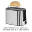 WMF Bueno Pro Toaster 2 Scheiben, Doppelschlitz Toaster Edelstahl mit Brötchenaufsatz, 2 Scheiben, 6 Bräunungsstufen, 870 W, edelstahl matt