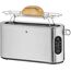 WMF Lumero Toaster 2 Scheiben, Langschlitz mit Brötchenaufsatz, XXL, Einseitiges Toasten, 1-Scheiben-Taste, 10 Bräunungsstufen, Toaster edelstahl matt