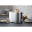 WMF Lono Toaster 2 Scheiben Edelstahl, Doppelschlitz Toaster für große Toastscheiben mit Brötchenaufsatz, 2 Scheiben, XXL-Toast, 7 Bräunungsstufen, 900 W, edelstahl matt