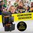 GOURMETmaxx FryUp vertikale Doppelkammer Heißluftfritteuse - 10 L | Airfryer mit 9,8 Zoll Multi-Colour LED-Touchdisplay & 11 Programmen | Heißluftfritteuse 2 Kammern mit Oberhitze
