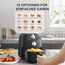 Midea Heißluftfritteuse 2L,1150W Airfryer, Frittieren ohne Öl, Heißluft Fritteusen, Automatische Abschaltfunktion, ölfrei, Leicht zu reinigen, BPA-frei, Schwarz