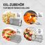GOURMETmaxx Heißluftofen mit Panoramadach & Frontfenster 12,5 L | Heißluftfritteuse mit 9 Funktionen | Airfryer, Fritteuse & Minibackofen in 1 | für max. 8 Personen | Heißluftfritteuse mit Farb-Icons