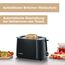 SEVERIN Automatik-Toaster, Toastgerät mit Brötchenaufsatz, hochwertig, mit Krümelschublade und 700 W Leistung, schwarz, AT 2287