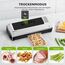 Bonsenkitchen Vakuumiergerät, Vakuumierer Folienschweißgerät für Sous Vide Kochen und Lebensmittel Bleiben bis zu 6x Länger Frisch, 5 Vakuumbeutel Inklusive (Sliber)