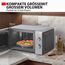 Toshiba Solo-Mikrowelle 20L MW2-MM20PE(SL), Freistehende Mikrowelle, 700W, 5 Leistungsstufen mit praktischer Auftaufunktion, LED-Beleuchtung im Innenraum, Silber