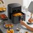 Heißluftfritteuse 6,5L Airfryer XL - 1700W Friteuse ohne Öl mit Metall-Innenraum | Heissluftfriteuse Air Fryer, 8 Programmen, Digitales LED-Display, Timer, Benutzerfreundlich, 80-200°C, Rezeptbuch