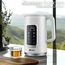 Wasserkocher Edelstahl mit Temperatureinstellung (40°C-100°C) 1,7 Liter 2200 Watt Teekocher 100% BPA FREI Warmhaltefunktion LED Display mit Temperaturwahl Wasser Kocher Water Kettle (Wanda White)