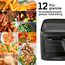 GOURMETmaxx Heißluftofen mit Panoramadach & Frontfenster 12,5 L | Heißluftfritteuse mit 9 Funktionen | Airfryer, Fritteuse & Minibackofen in 1 | für max. 8 Personen | Heißluftfritteuse mit Farb-Icons