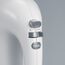 SEVERIN Handmixer, Handrührgerät mit 5 Geschwindigkeitsstufen, praktischer Handrührer mit 2 Edelstahl-Rührbesen und -Knethaken, weiß, HM 3820