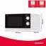 Sharp R200WW Solo-Mikrowelle / 20 L / 800 W / 5 Leistungsstufen/Timer Von 35 Minuten Bis 00 Sekunden/Gewichtgesteuertes Auftauen/Energiesparmodus/Glasdrehteller (25,5 Cm) / WeiÃŸ