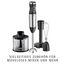 WMF Kult X Stabmixer Set 5-teilig – Edelstahl Pürierstab 600 W mit Schneebesen, Stampfer, Zerkleinerer und 700 ml Mixbecher, spülmaschinenfest, vielseitiger Mixer für Suppen, Smoothies und Babybrei