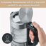 SEVERIN Digitaler Mini Glas Wasserkocher, kompakter Wasserkocher mit Temperaturauswahl, elektrisch, mit Kalkfilter, 0,5L, Edelstahl-gebürstet, Glas, schwarz, WK 3458